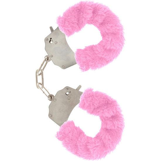 TOYJOY FURRY FUN CUFFS BONDAGE ROSA