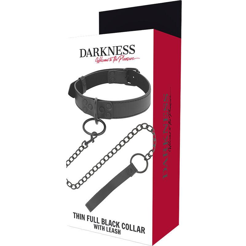 DARKNESS COLAR PRETO COM CORRENTE