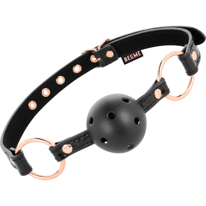 BEGME BLACK EDITION BOLA GAG VEGAN COURO