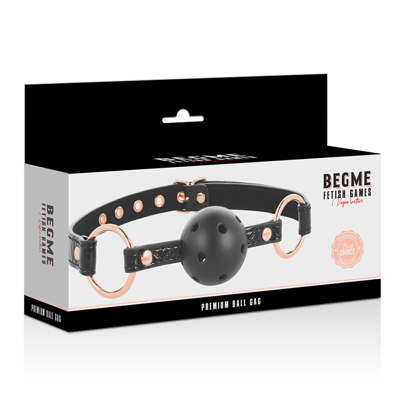 BEGME BLACK EDITION BOLA GAG VEGAN COURO