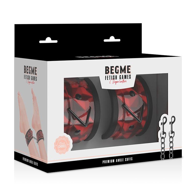 BEGME PUNHOS DE TORNOZELO PREMIUM RED EDITION COM FORRO DE NEOPRENE