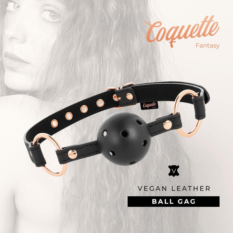 COQUETTE CHIC DESIRE MORDAA DE COURO VEGANO RESPIRVEL FANTASIA