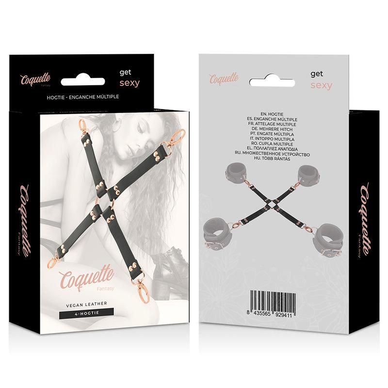 COQUETTE CHIC DESIRE FANTASY HOG TIE COURO VEGANO