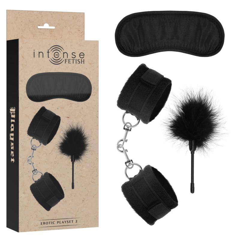 INTENSE FETISH PLAYSET ERoTICO 2 COM ALGEMAS MaSCARA CEGA E CoCEGAS