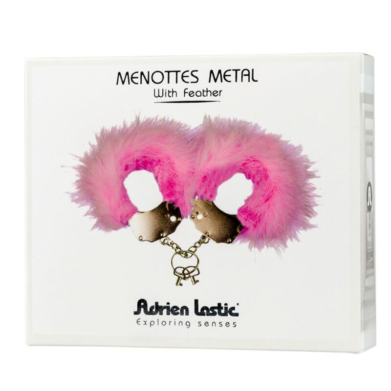 ADRIEN LASTIC ALGEMAS DE METAL COM PENAS ROSA