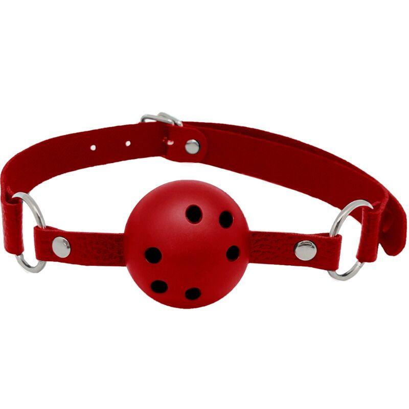 ALIVE DISCRETION GAG RESPIRaVEL VERMELHO