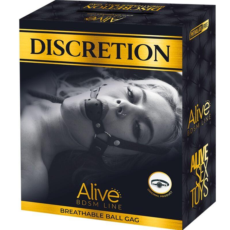 ALIVE DISCRETION GAG RESPIRaVEL VERMELHO