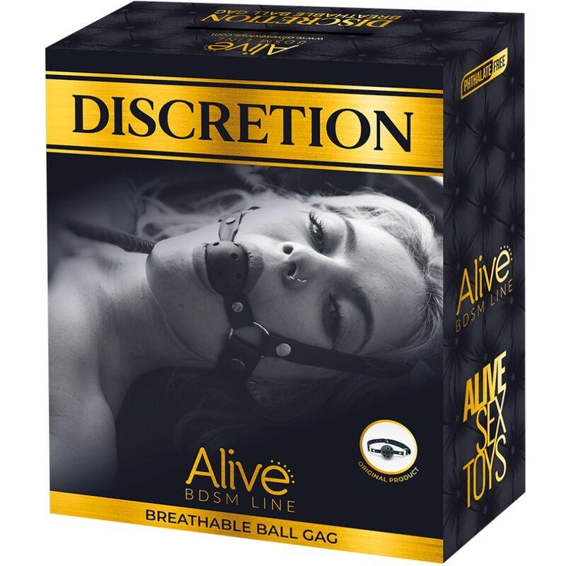 ALIVE DISCRETION GAG RESPIRaVEL PRETO