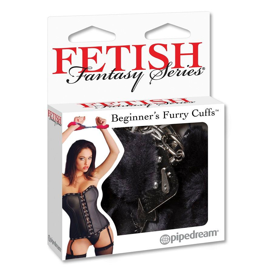 FETISH FANTASY SERIES FURRY CUFFS PRETO