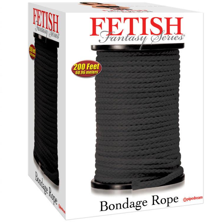 FETISH FANTASY SERIES CORDA BONDAGE PRETA 6096 METROS