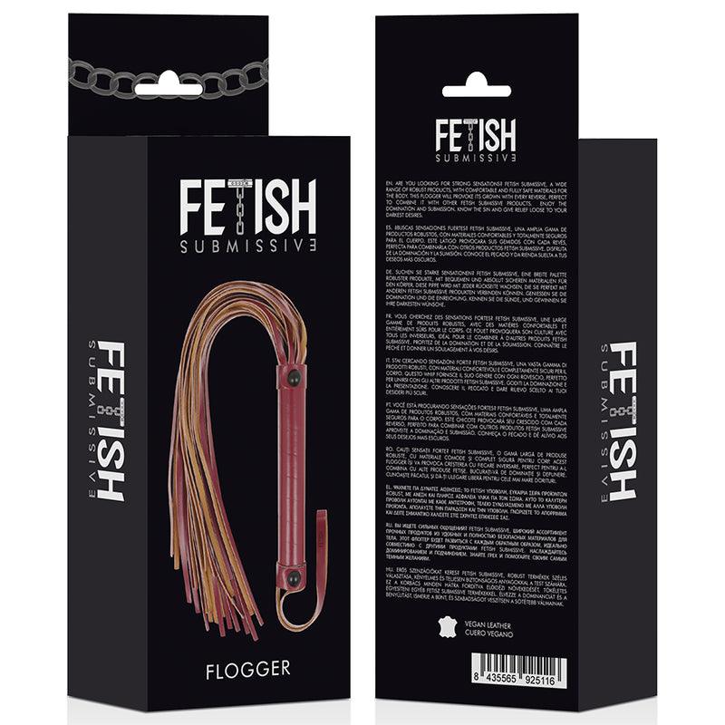 FETISH SUBMISSIVE DARK ROOM CHICOTE DE COURO VEGANO