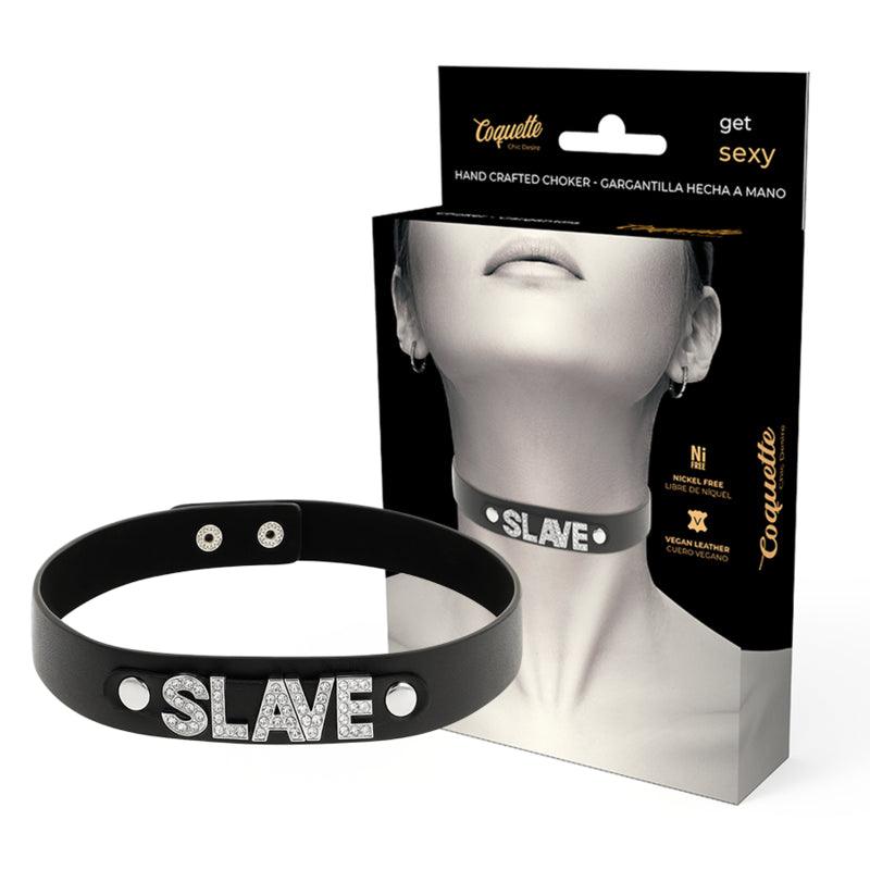 COQUETTE CHIC DESIRE GARGANTILHA DE COURO VEGANO SLAVE