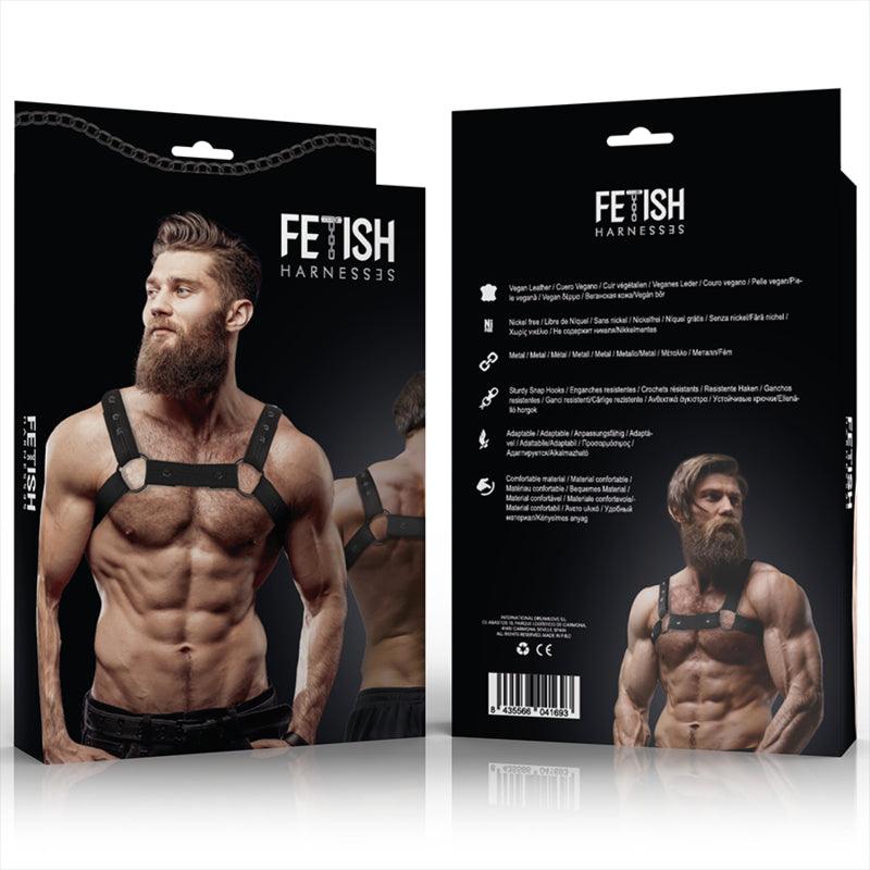 FETISH SUBMISSIVE ATTITUDE ARNeS ESPORTIVO DE PEITO DE NEOPRENE AJUSTVEL PARA HOMENS