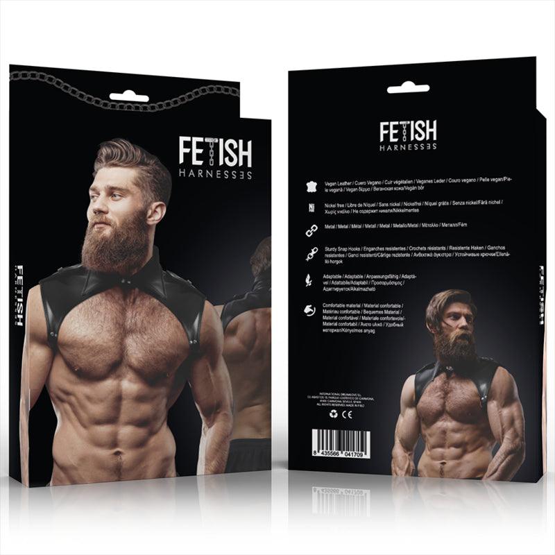 FETISH SUBMISSIVE ATTITUDE ARNeS DE PESCOO DE COURO ECO AJUSTVEL BRIGADA MASCULINA