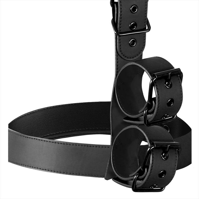 FETISH SUBMISSIVE BONDAGE CONJUNTO DE RESTRAINT CORPORAL DE COLAR E PULSO