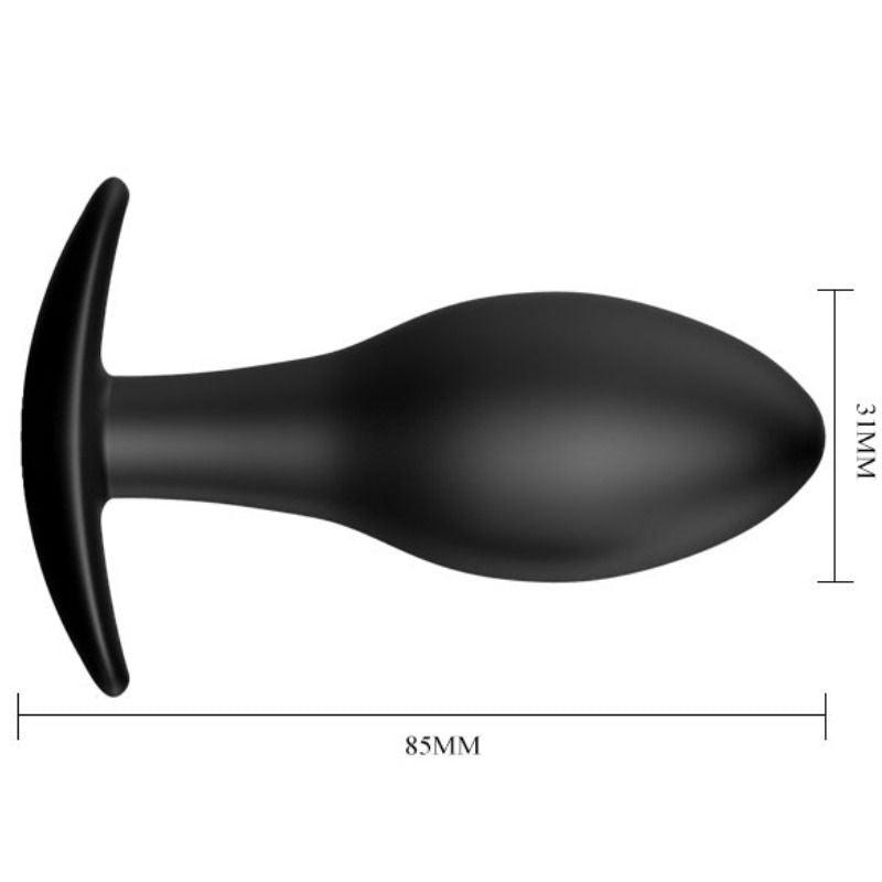 PRETTY LOVE PLUG ANAL NCORA DE SILICONE 85 CM PRETO