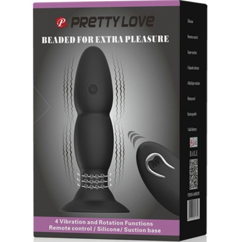 PRETTY LOVE VIBRADOR LOVE PLUG E ROTAO POR CONTROLE REMOTO