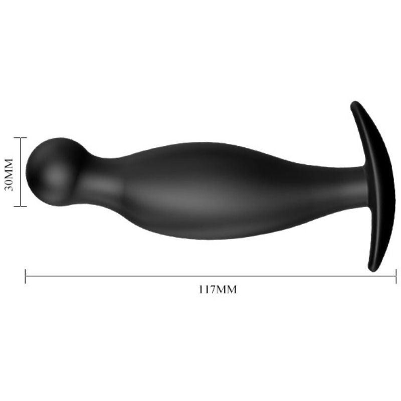 PRETTY LOVE PLUG ANAL DE SILICONE 117 CM PRETO