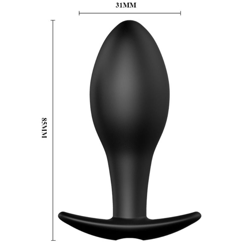 PRETTY LOVE PLUG ANAL NCORA FORMA SILICONE 12 MODOS DE VIBRAO PRETO