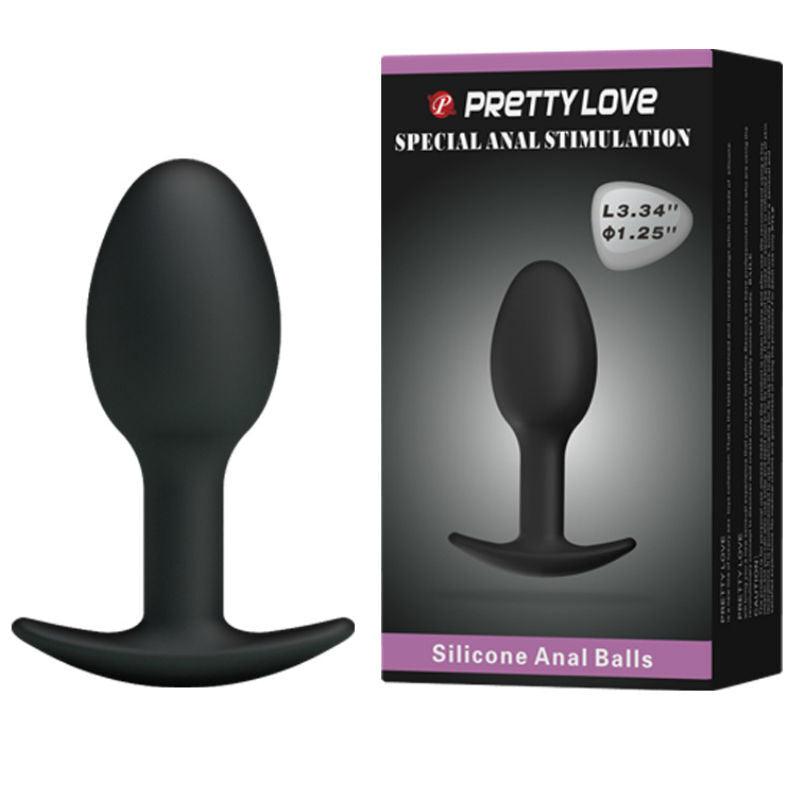 PRETTY LOVE PLUG ANAL DE SILICONE 65 CM PRETO