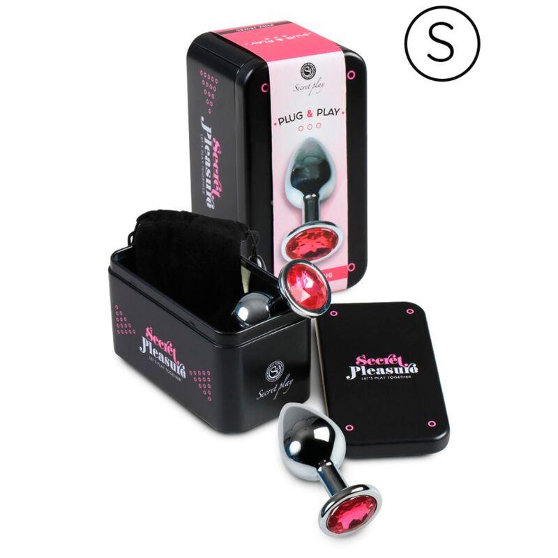 SECRETPLAY PLUG ANAL ALUMiNIO FuCSIA 7 CM