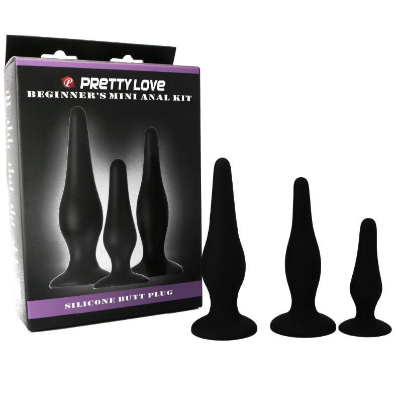 PRETTY LOVE KIT DE INICIAO DE SILICONE PARA PLUGS ANAIS