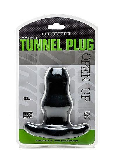 PERFECT FIT BRAND TUNEL DUPLO PLUG XL GRANDE PRETO