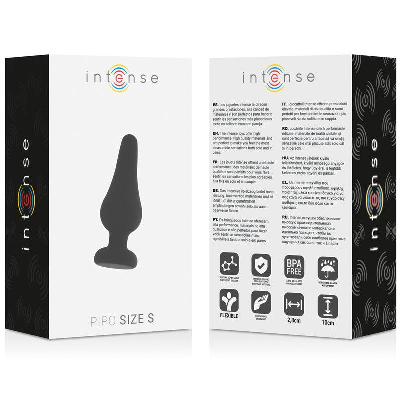 INTENSE PLUG ANAL PIPO S SILICONE PRETO 98 CM