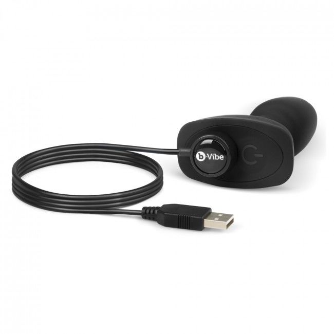 B VIBE PLUG ANAL DE CONTROLE REMOTO RIMMING PETITE PRETO