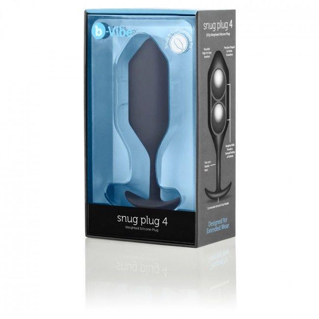 B VIBE PLUG ANAL SNUG 4 PRETO