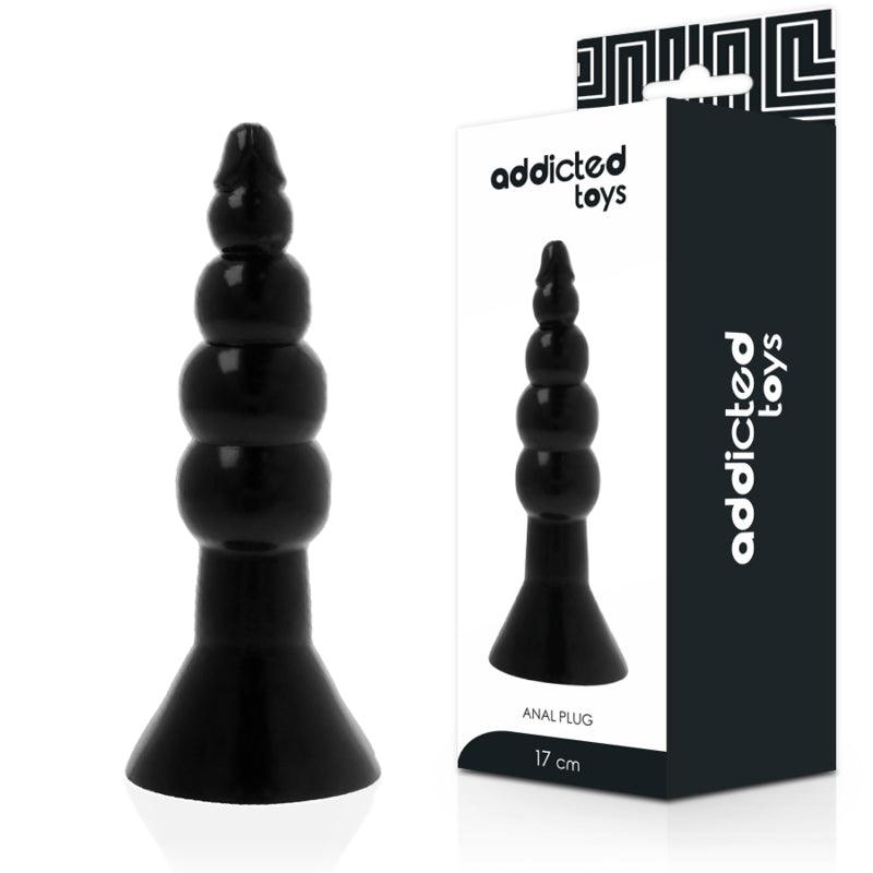 ADDICTED TOYS PLUG ANAL 17 CM PRETO