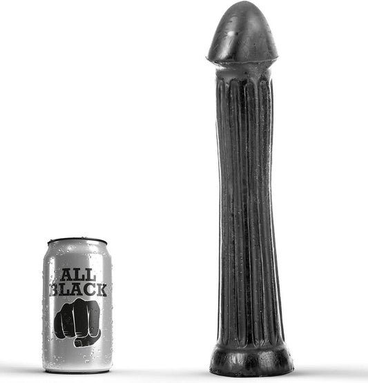 ALL BLACK PLUG DILDO 31 CM