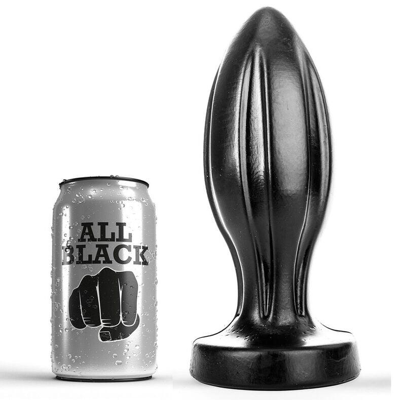 ALL BLACK PLUG ANAL 21 CM