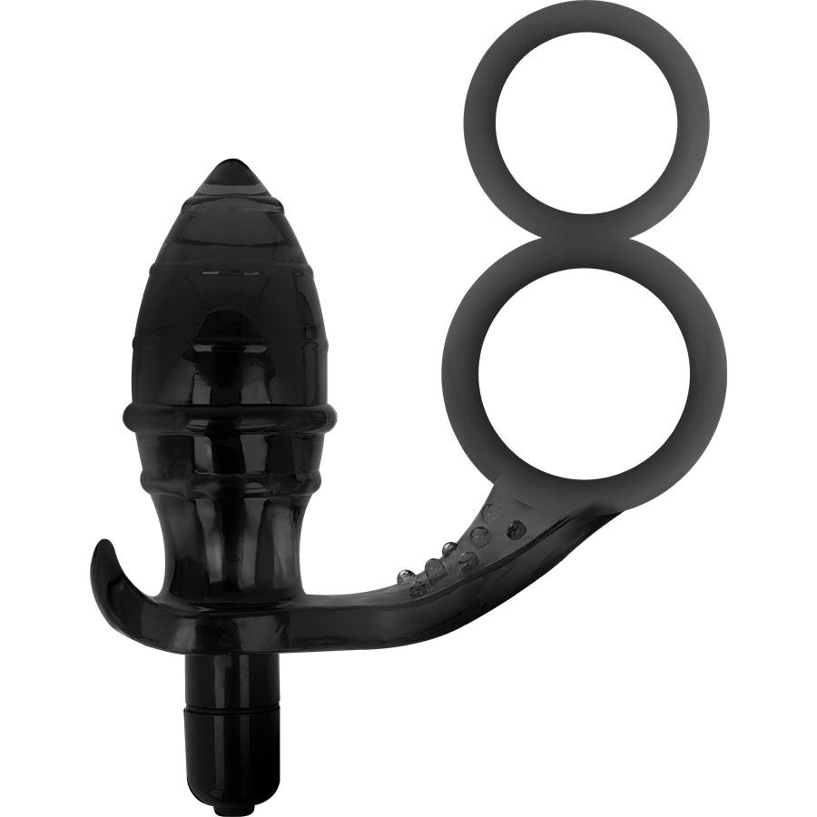 ADDICTED TOYS PLUG ANAL COM ANEL DUPLO PRETO