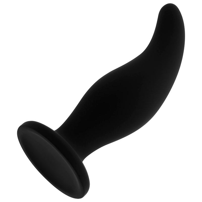 OHMAMA PLUG ANAL CURVO DE SILICONE PONTO P 12 CM