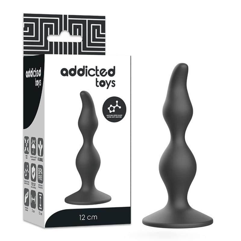 ADDICTED TOYS PLUG SEXUAL ANAL 12 CM PRETO