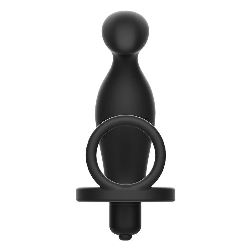 ADDICTED TOYS PLUG ANAL COM ANEL DE SILICONE PRETO 12 CM