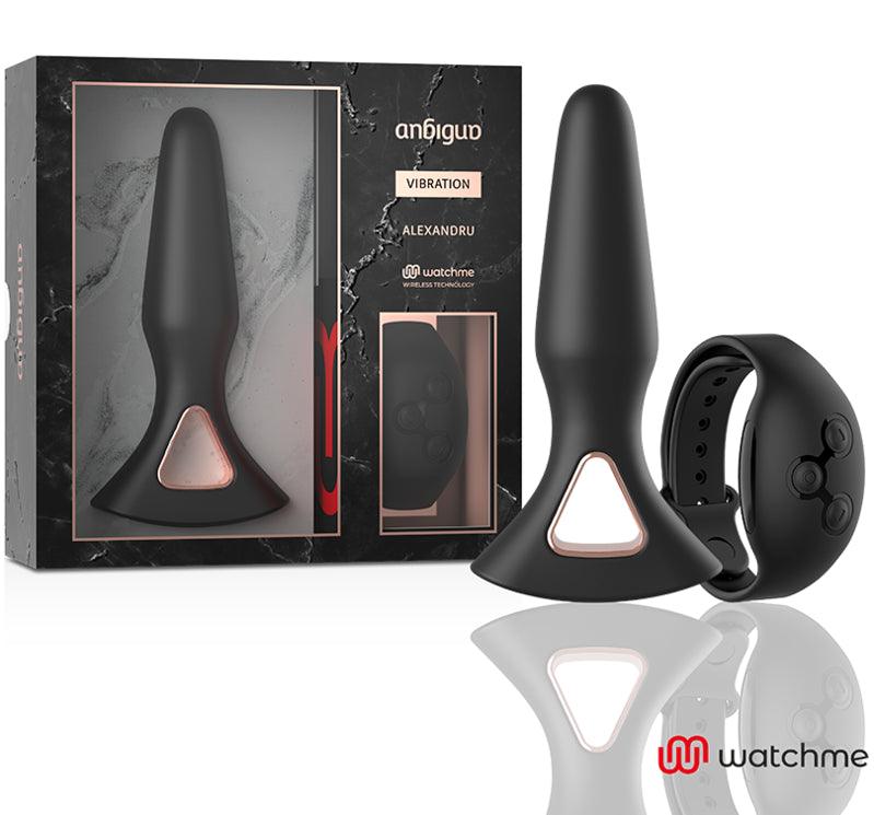 ANBIGUO WATCHME CONTROLE REMOTO VIBRADOR ANAL PLUG ALEXANDRU