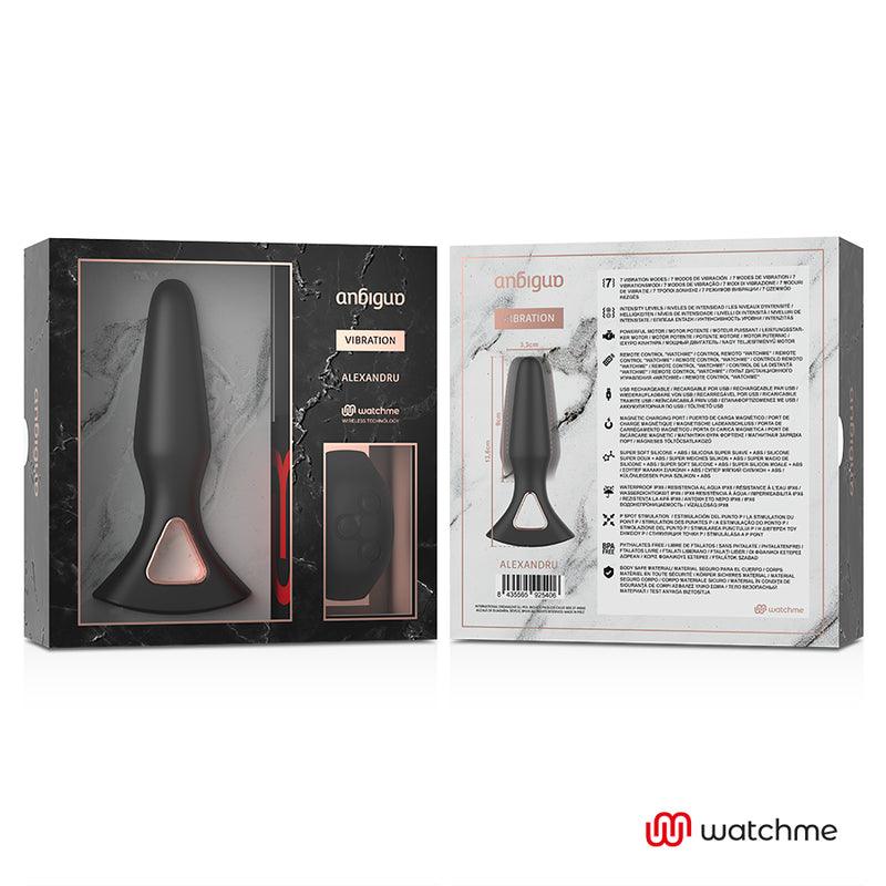 ANBIGUO WATCHME CONTROLE REMOTO VIBRADOR ANAL PLUG ALEXANDRU