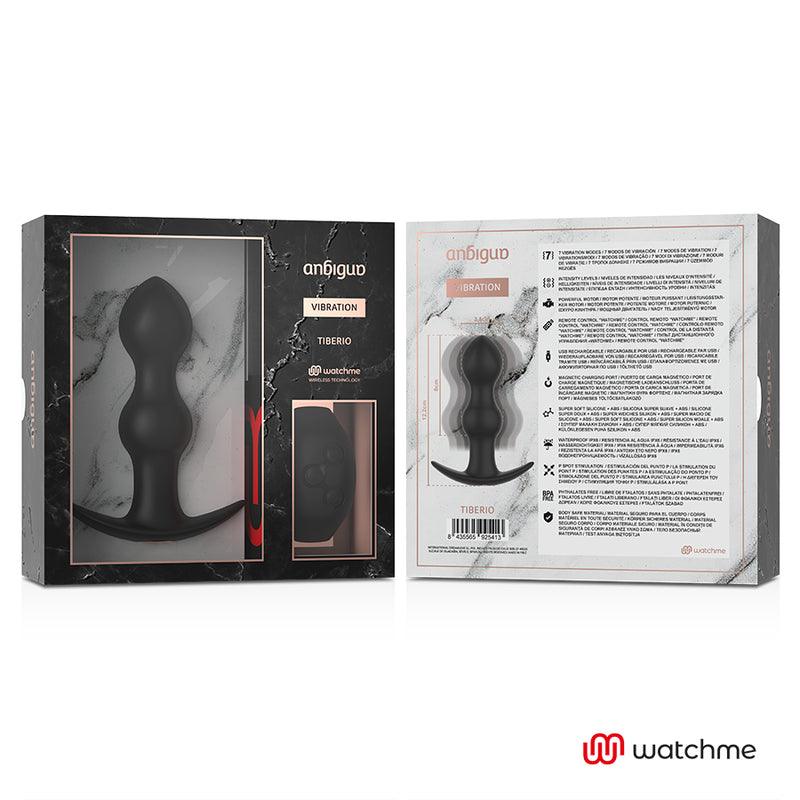 ANBIGUO PLUGUE DE CONTROLE REMOTO WATCHME VIBRADOR ANAL TIBeRIO