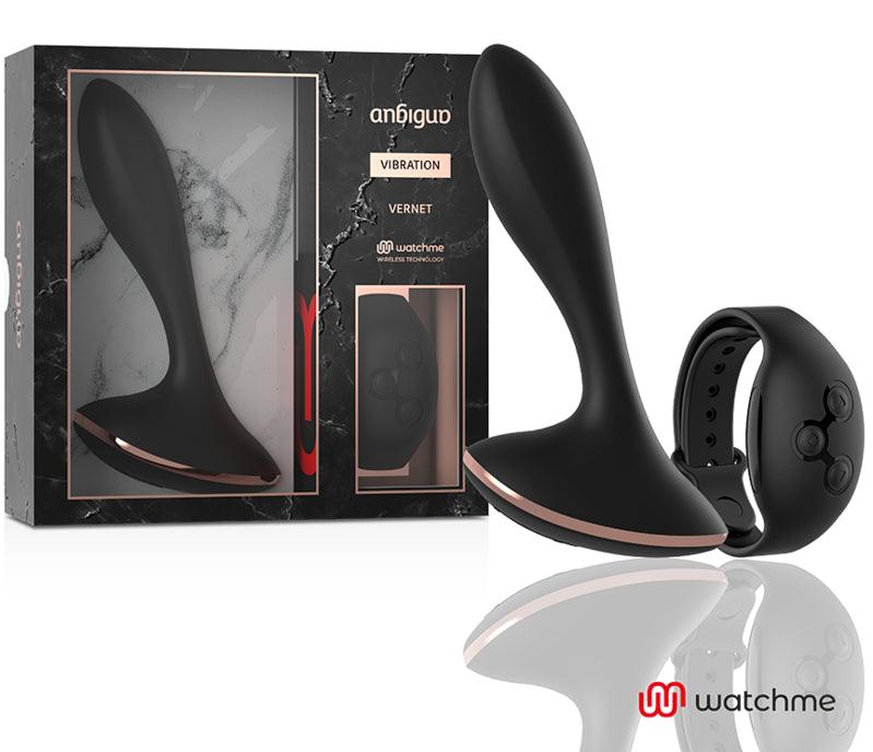 ANBIGUO WATCHME CONTROLE REMOTO VIBRADOR ANAL PLUG VERNET