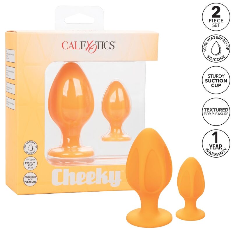 CALIFORNIA EXOTICS CHEEKY BUTTPLUG LARANJA