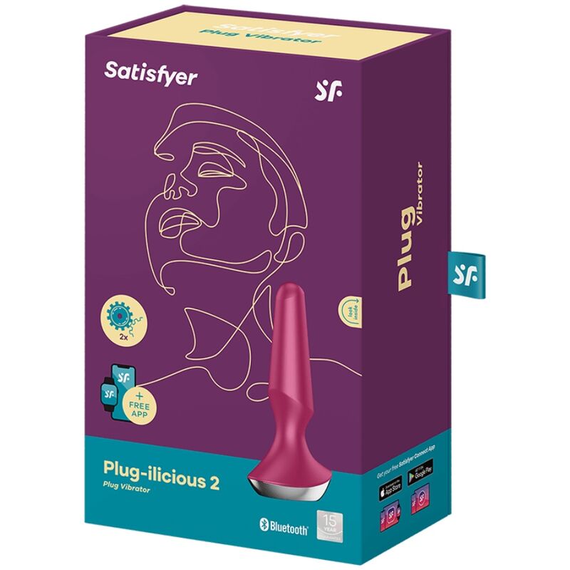 SATISFYER VIBRADOR PLUG ILICIOUS 2 PLUG BERRY