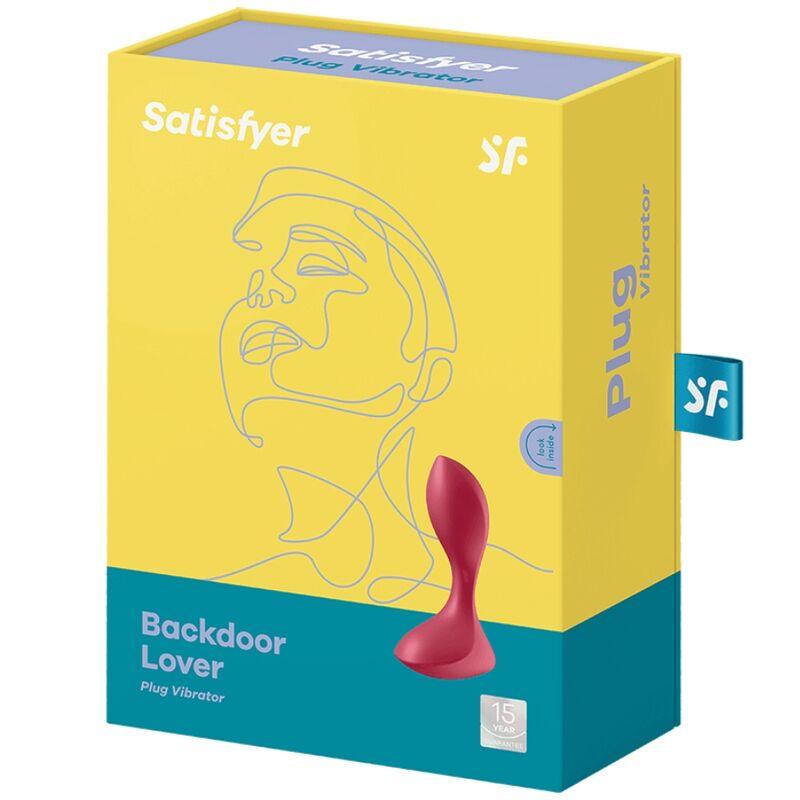 SATISFYER PLUG VIBRAToRIO BACKDOOR LOVER VERMELHO