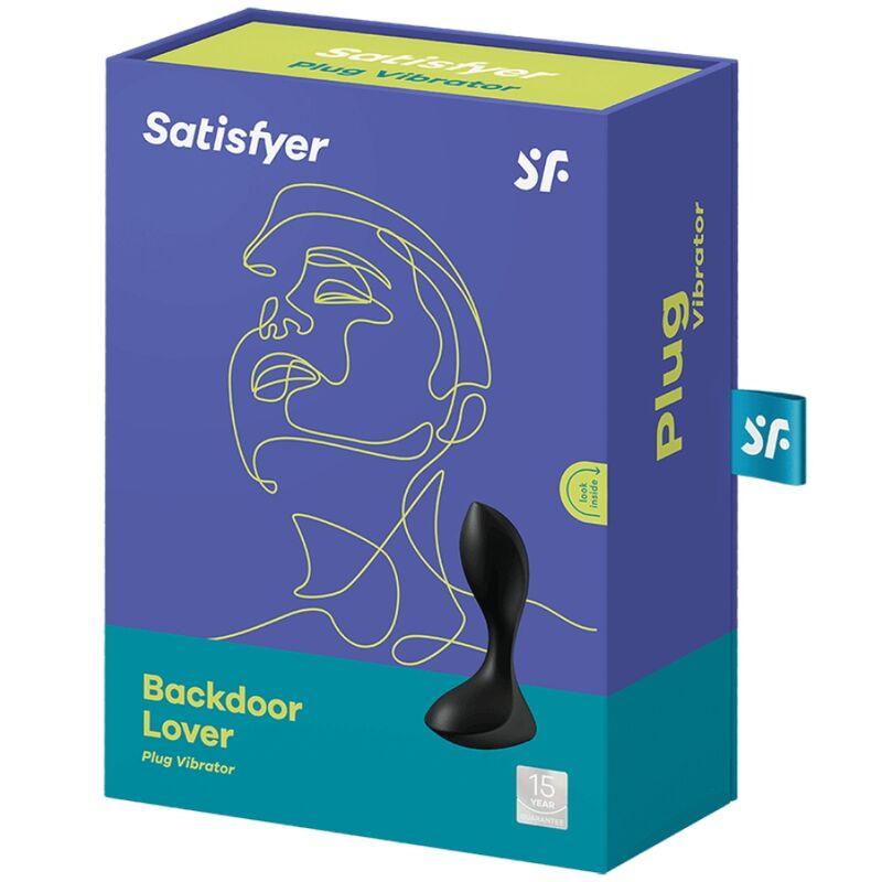 SATISFYER PLUG VIBRAToRIO BACKDOOR LOVER PRETO