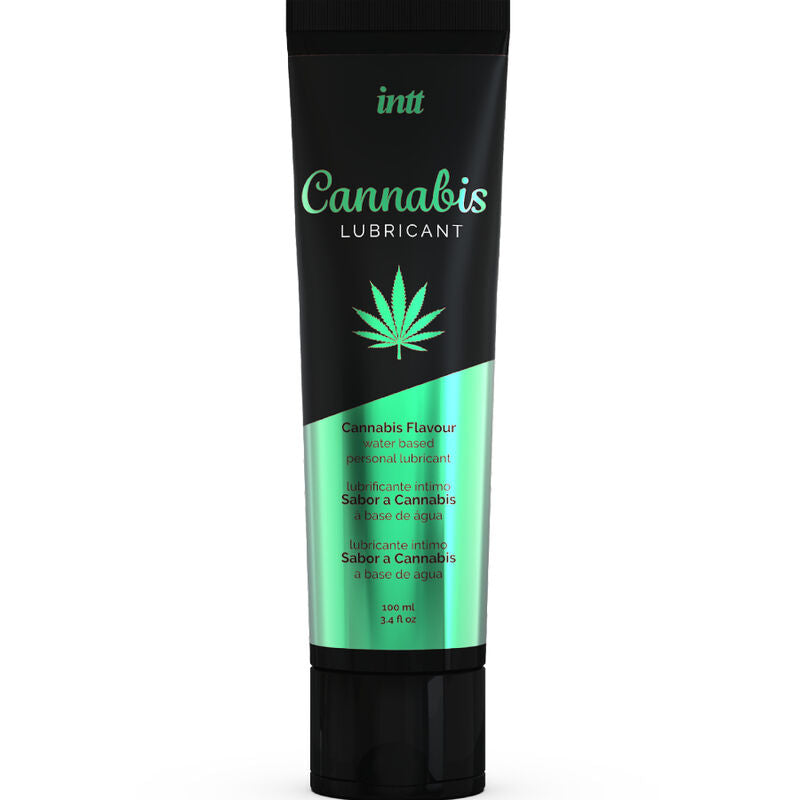 INTT LUBRICANTS LUBRIFICANTE iNTIMO a BASE DE aGUA COM SABOR DE CANNABIS