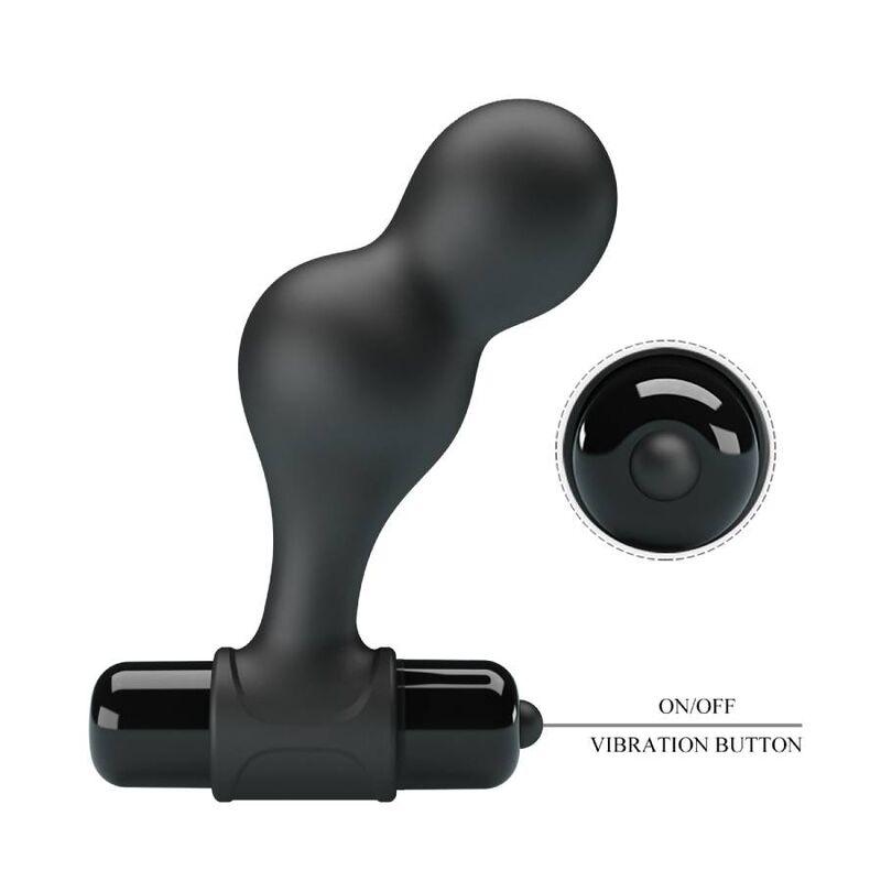 MR PLAY PLUG ANAL VIBRADOR DE SILICONE PRETO