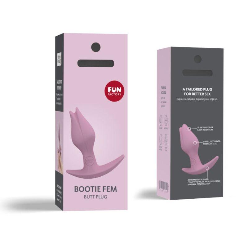 FUN FACTORY BOOTIE FEM FEMININO ANAL BUTT PLUG ROSE