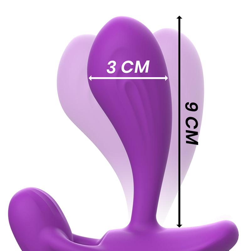 INTENSE SHELLY PLUG ANAL CONTROLE REMOTO ROXO