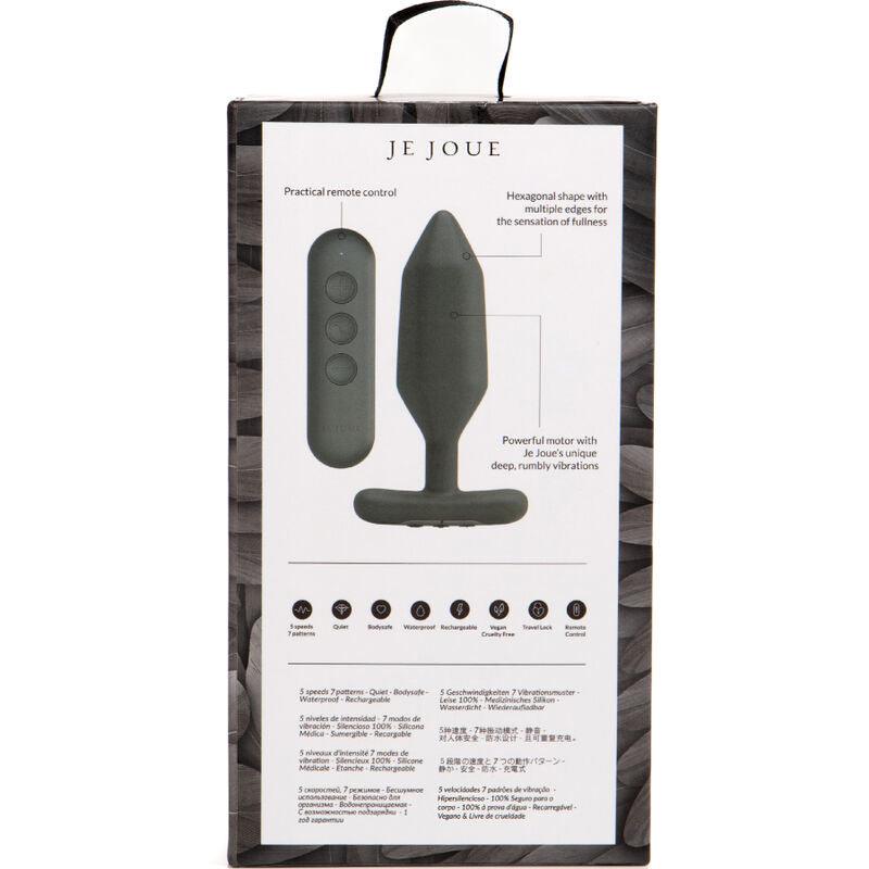 JE JOUE VIBRADOR ANAL PLUG ONYX PRETO